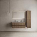 MARMY CODE 120x46x50 DUPLA függesztett alsószekrény, 4 fiók, laminált (mosdó nélkül) Brown Oak 20 40 24 12 00 86 (20 40 24 12 00 86)