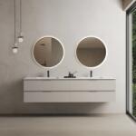 MARMY CODE 200x46x50 DUPLA függesztett alsószekrény, 4 fiók, laminált (mosdó nélkül) Light Taupe 20 40 24 20 00 75 (20 40 24 20 00 75)