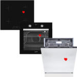 HOMEFORT HOMEFORT HSB64DGB Beépíthető Sütő + HOMEFORT HFBI64T0B Beépíthető Indukciós főzőlap + HOMEFORT HMGB0661B Beépíthető mosogatógép (HSB64DGB + HFBI64T0B + HMGB0661B)