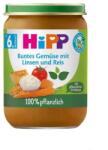 Hipp Био пюре Hipp - Зеленчуци с ориз и леща, 190 g (60501)