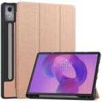 Gigapack Lenovo Idea Tab Pro Gigapack Tok - Bőr Hatású Aktív Flip, Ceruza Tartó, Rozéarany