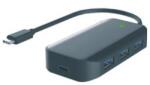 M-CAB USB-C HUB 3 + 1 Port - Fekete