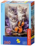Castorland Puzzle Castorland din 260 piese - Pisicuțe muzicale Puzzle