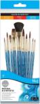 Daler-Rowney Simply Watercolour Brush Natural Round/Flat/Oval Ecsetkészlet 10 db (216910110)