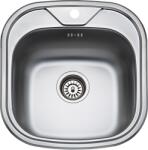 DONAU DE 109 Mosogatótálca - 460x480 mm, 1 Medence, Komplett 3 1/2" Szifoncsomaggal, Szürke