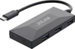 InLine hálózati csatlakozó USB 2.0 Type-C 5000 Mbit/s Fekete