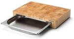 Continenta C4026 - Konyhai vágódeszka tálcával, 39x27 cm, gumifa C4026 (GG137)