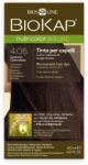 BioKap Nutricolor Delicato Permanent Hair Color 140 ml Vopsea fără de amoniac 4.05 Chocolate Chestnut