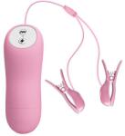 Lybaile Вибриращи щипки за зърна с електро импулси "feers pink