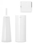 Brabantia WC kefetartó, WC-papír tartó és pót tekercstartó egy RENEW készletben, fehér színben, Brabantia (BRAB280627)