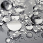  Konyhai hátfal, konyhapanel ütésálló és hőálló ABS anyagból, 295x60 cm - fotó minőségű, UV nyomtatott - Esőcseppek (TP10025553)