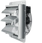 VEVOR Fali elszívó ventilátor - 305 mm átmérőjű, 45 W teljesítményű, 1800 m³/h légszállítású ipari fali ventilátor automatikus zárólamellával