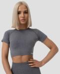 GymBeam Tricou pentru femei FLO Crop Top Grey L