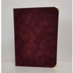  Oklevéltartó, A4, exkluzív, 4 fém sarokkal, bordó (5999105017141) - mystock