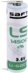 Saft AA lítium ceruzaelem, forrasztható, 3, 6V 2600 mAh, forrfüles, 14, 5 x 50 mm, Saft LS145002PF