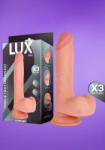 LUX Max - Háromszoros sűrűségű dildó herékkel (21cm)