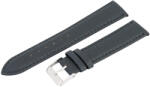  Karóra bőrszíj, varrott és bélelt dizájn, sötétszürke színű, mérete 75+115 mm / 20 mm (6407-0)