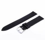  Karóra bőrszíj, fekete színű, 75+115/18 mm (6480-8)