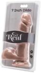 Get Real Realisztikus dildó herékkel 18cm - natúr