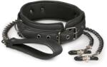 EasyToys - bimbócsipesz, nyakörv és póráz bondage szett (4 részes)