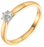 Heratis Forever Laboratóriumban növesztett gyémánt eljegyzési gyűrű Larya sárgaaranyban IZLG608