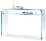 Vox bútor CRISTAL polcos, üveg konzolasztal