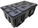 EKOTECH - beépíthető hulladékgyűjtő jazz 90 - 4x12 liter+3x5 liter - ardesshop