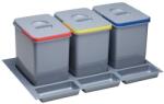 EKOTECH - beépíthető hulladékgyűjtő practiko 800 - 3x15 liter + 3 tartó - ardesshop