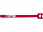 Extol Premium kábelkötegelő 12, 0×200mm 30db, tépőzáras, többször használható (oldható), piros, nylon (8856292)