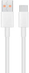 Xiaomi eredeti USB A-típusú kábel C 6A, 1 m, fehér