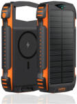 4smarts Powerbank Solar TitanPack Rugged UltiMag 20000mAh napelemes, fekete/narancs