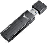 hoco. HB20 USB 3.0/Micro SD + SD kártyaolvasó, fekete