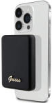 GUESS MagSafe Metal Script Logo induction power bank 5W 3000mAh, fekete
