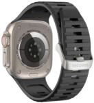 Decoded Ultra Traction Silicone óraszíj Apple Watch 49/ 45/ 44/ 42 mm Gen 1-9 - SE, fekete
