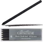 CRETACOLOR töltőceruza betét, 5, 6 mm - fekete pasztell, 6 db