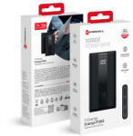 Forcell F-ENERGY P10K2 Energo powerbank PD QC3.0 3A 22, 5W 10000 mAh, fekete