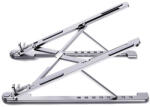  Laptop tartó állvány, 11'' - 13, 8'', aluminium, összecsukható, ezüst