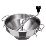 Inoxibar rozsdamentes zöldség/halpasszírozó, 26 x 15 cm, inox fogantyúval, fényes, 3 cserélhető passzírozóval (52226) - edenyshop