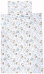  Pamut, 2 részes gyerek, ovis ágynemű garnitúra 90x135 cm, 35x45 cm - Őzikés