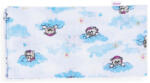 Baby Bruin Mintás Cseh textil pelenka, textilpelenka sűrű szövésű fehér 70x70 cm - Kék felhős maci (311197kekfelhosmaci)