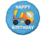 Godan Fólia lufi 18" 45cm Járművek, Betonkeverő, Happy Birthday (LUFI489179)