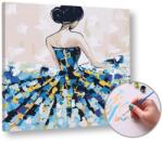  Paint by Numbers - Nő kék ruhában