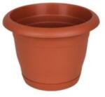 Elif Plastik Virágcserép alátéttel Méret: 2, 5L 18, 5x13, 6cm