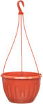 Elif Plastic Függő virágtartó akasztóval 23×35.2cm 3.3L Szín: Terrakotta