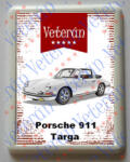  Hűtőmágnes Műanyag - Porsche 911 Targa fehér (189667)