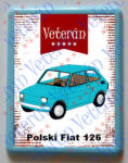  Hűtőmágnes Műanyag - Polski Fiat 126 kék (797675)