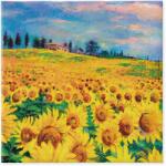 PAW papírszalvéta 33x33 cm 3 rétegű 20 lap/csomag Napraforgómező