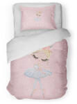Takoy Pamut ágyneműhuzat kiságyba prémium szatén balerinák rózsaszín