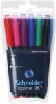 Schneider Liner SCHNEIDER 967, varf fetru 0.4mm, 6 culori/set - (N, R, A, V, Vi, Roz) (S-196796) - officeclass