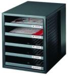 HAN Suport plastic cu 5 sertare pentru documente, HAN (open) - negru (HA-1401-13) - officeclass